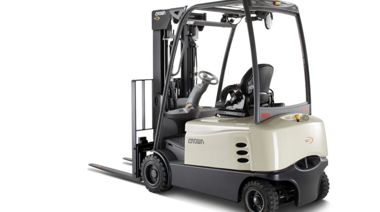 Forklift image with white background