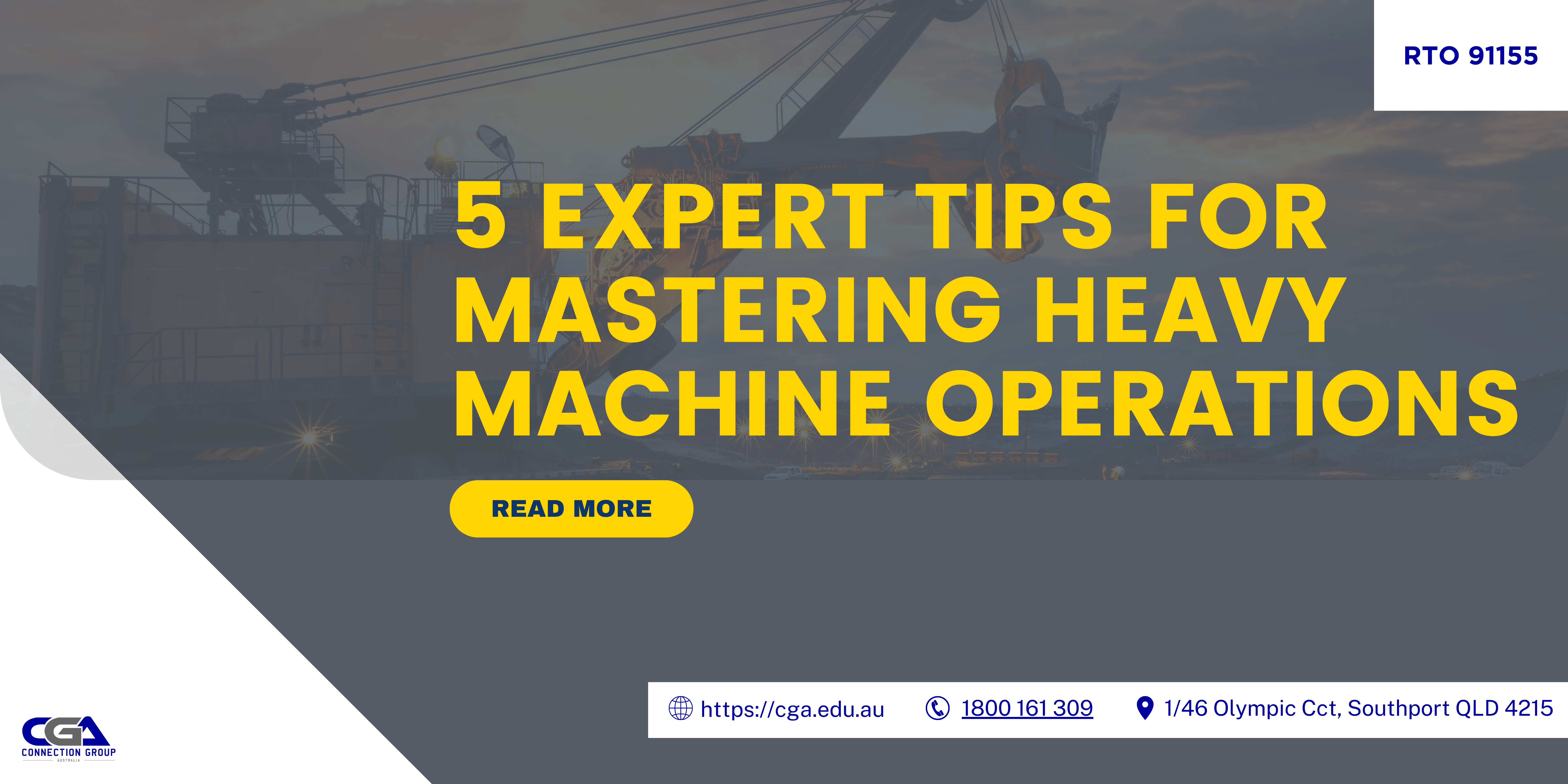 tips on heavy machine operations